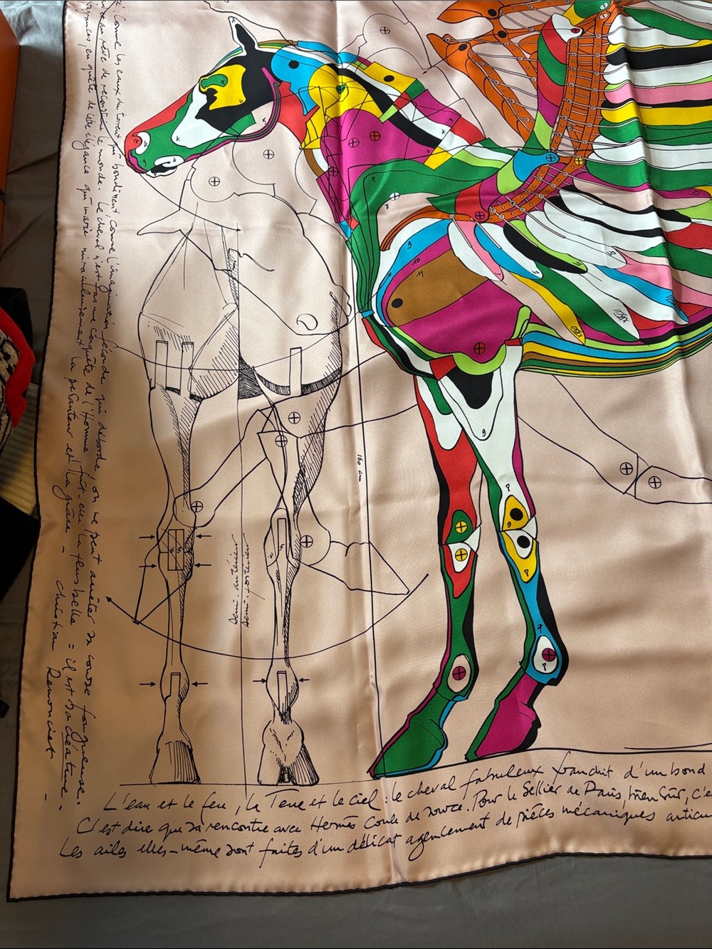 Brand new hermes Le Pegase d'Hermès scarf 140 - Picture 3 of 11
